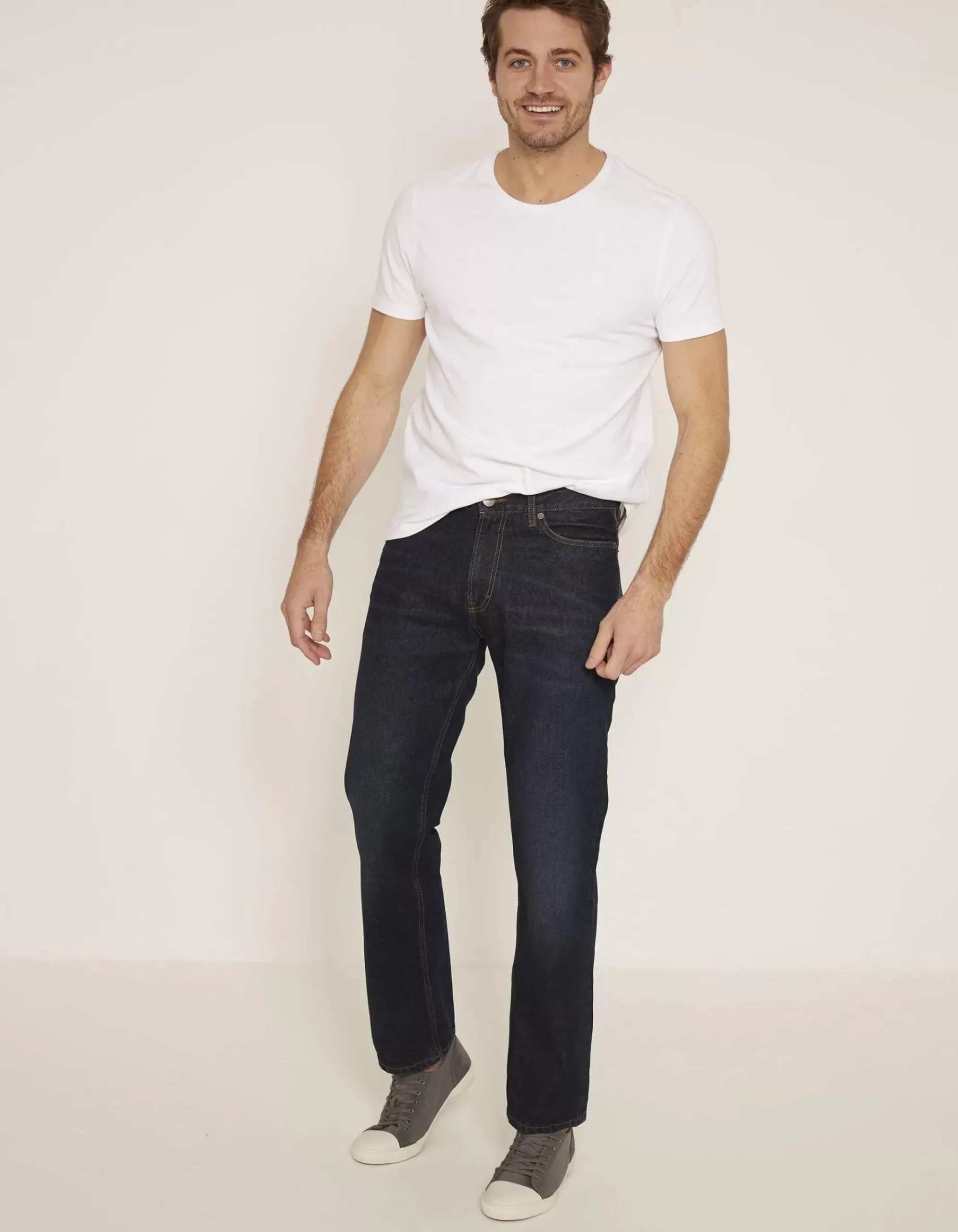 Straight Dark Vintage Wash Jeans