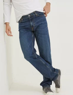 Straight Mid Wash Jeans