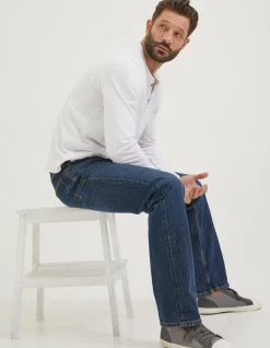 Straight Mid Wash Jeans
