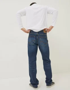 Straight Mid Wash Jeans