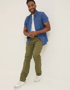Straight Pull On Trousers