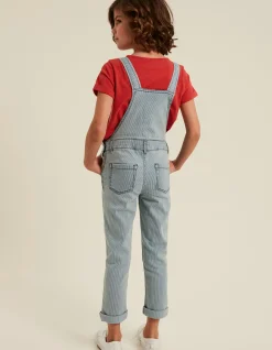Stripe Denim Dungarees