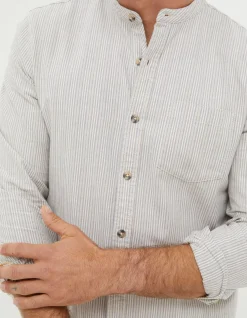 Stripe Grandad Shirt