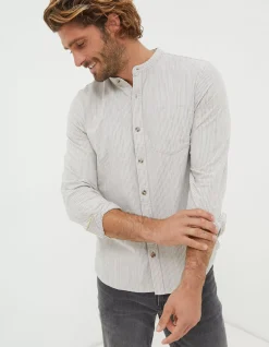 Stripe Grandad Shirt