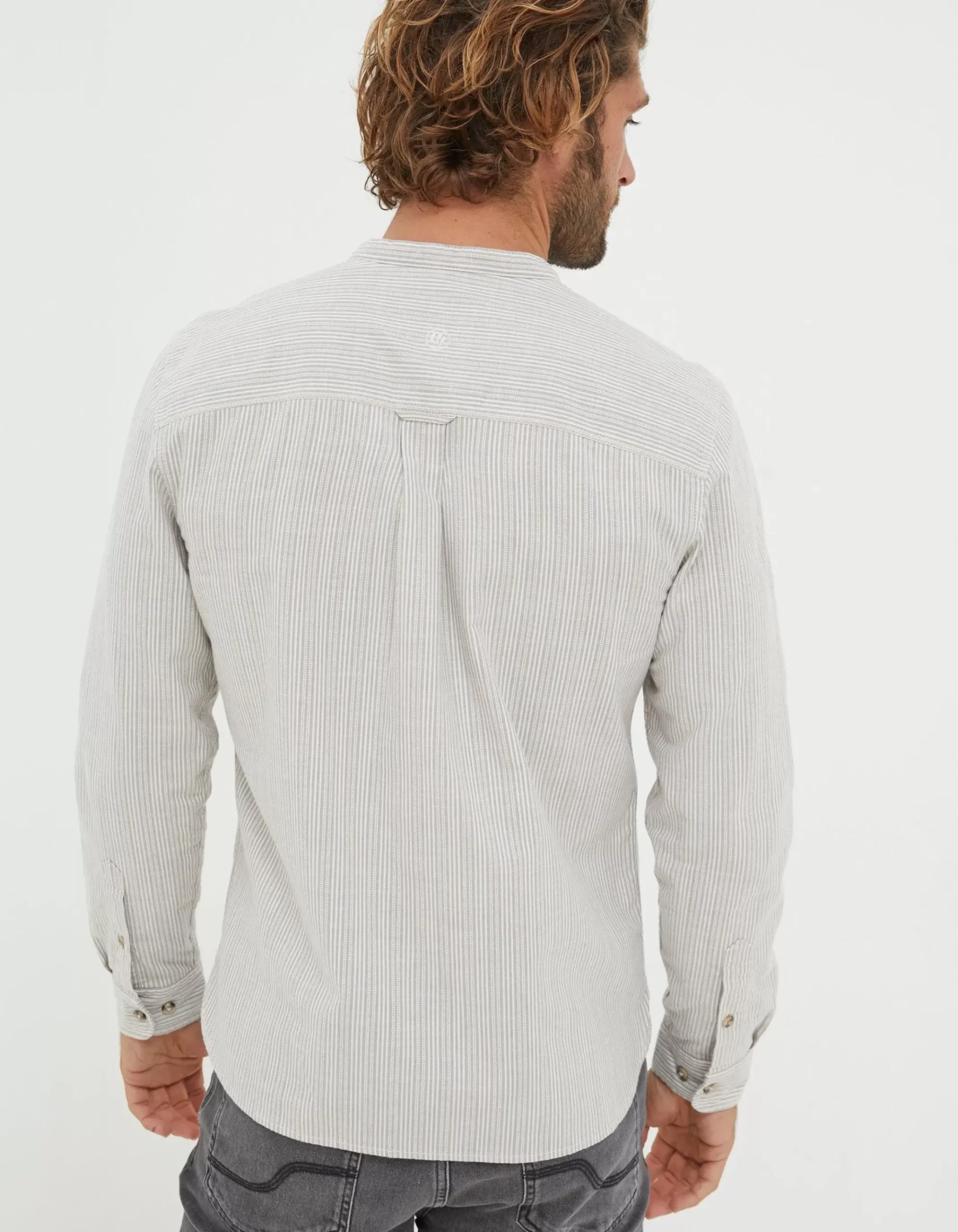Stripe Grandad Shirt