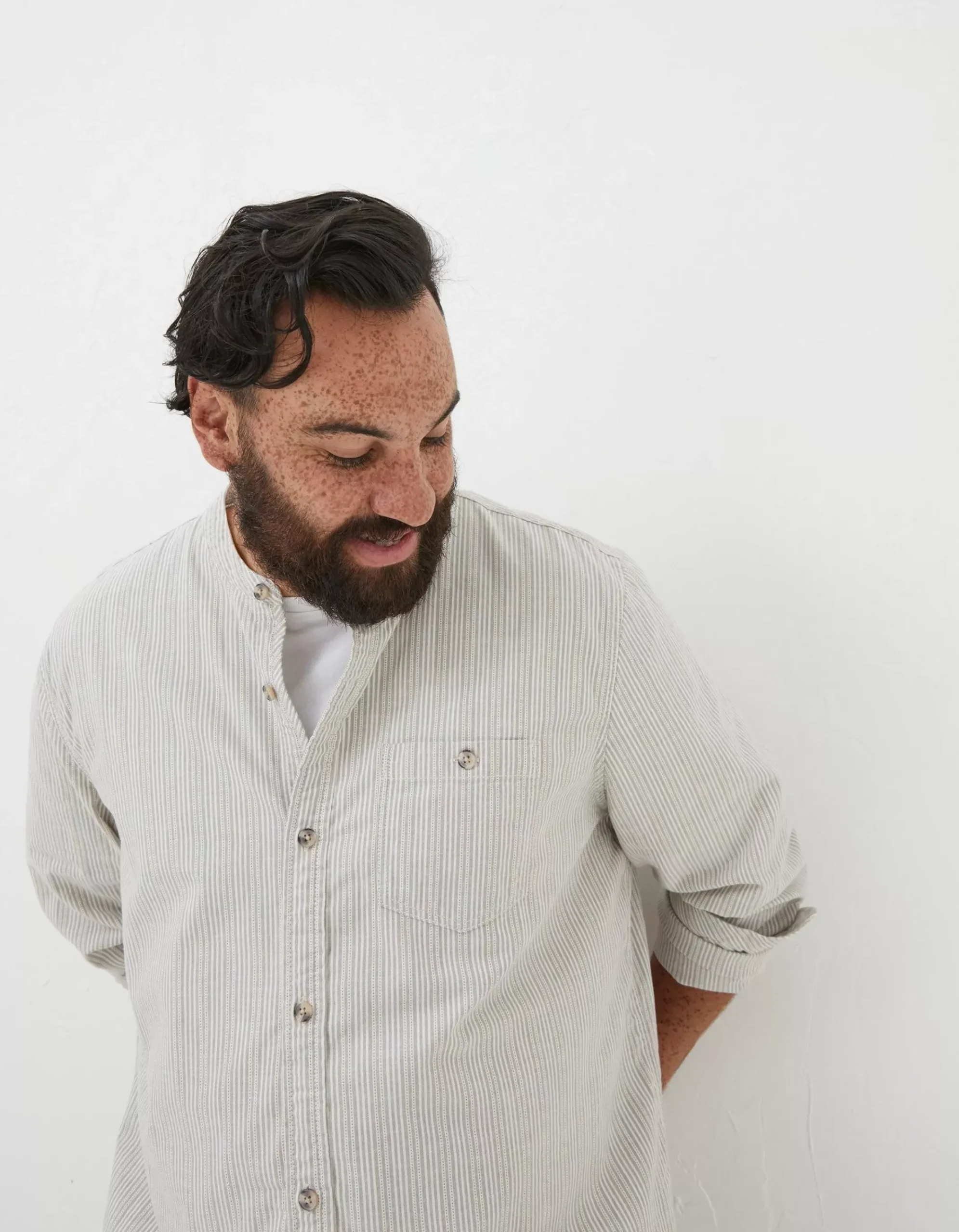 Stripe Grandad Shirt