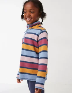 Stripe Half Neck Sweatshirt