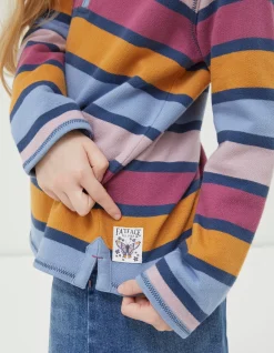 Stripe Half Neck Sweatshirt
