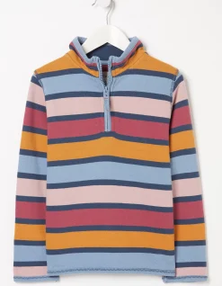 Stripe Half Neck Sweatshirt