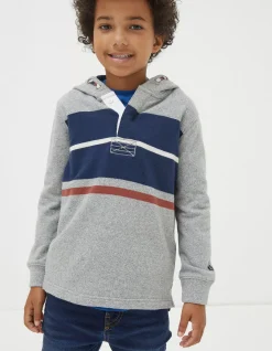 Stripe Henley Hoodie