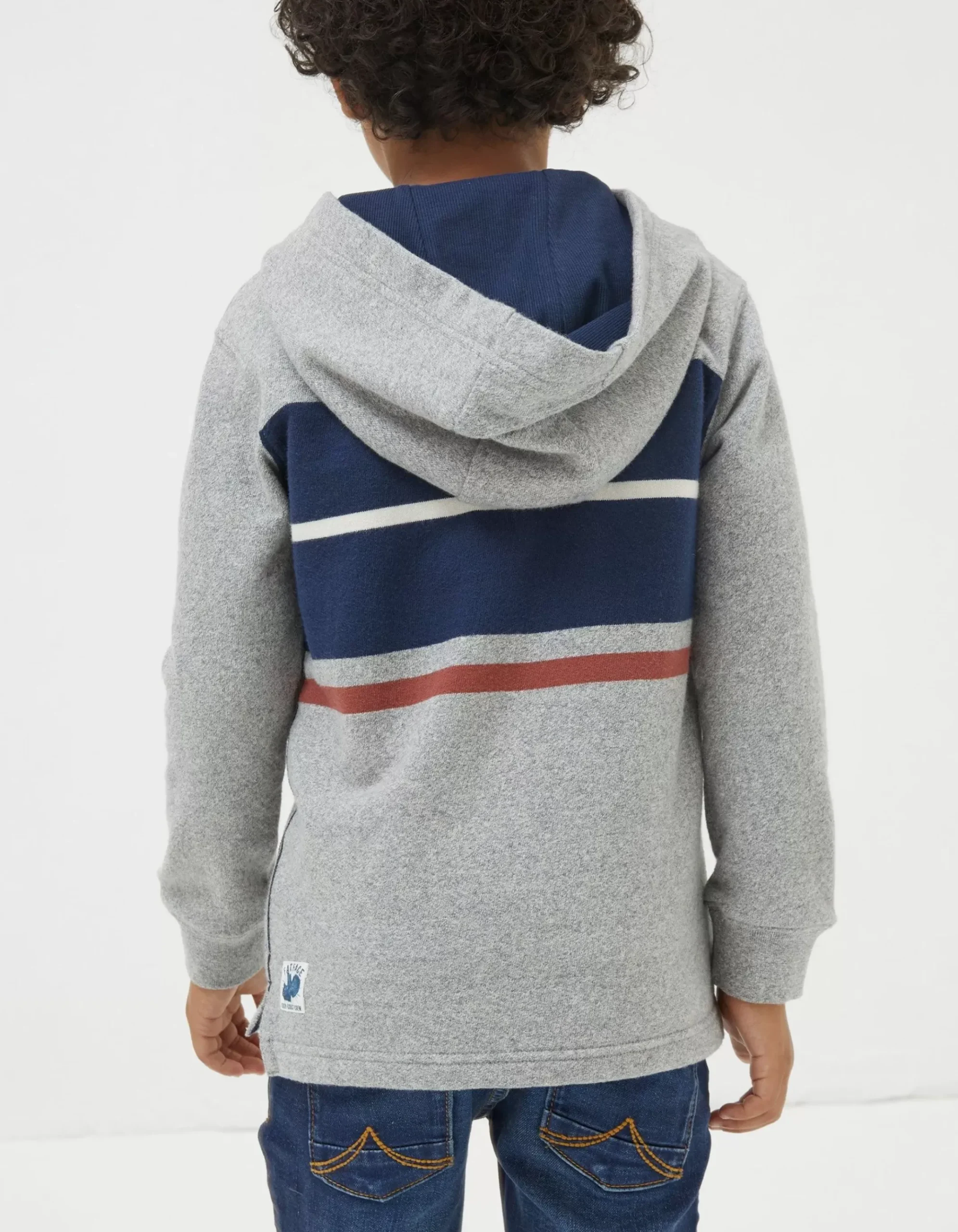 Stripe Henley Hoodie