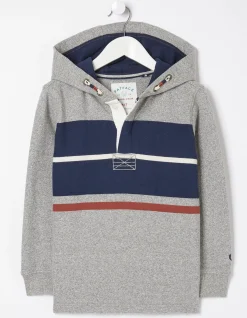 Stripe Henley Hoodie
