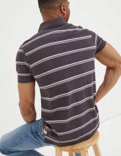 Stripe Pique Polo
