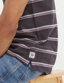 Stripe Pique Polo