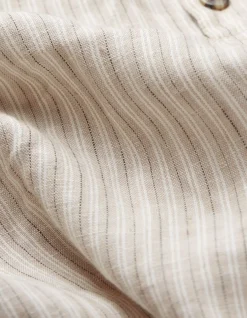 Stripe Pop Over Linen Shirt