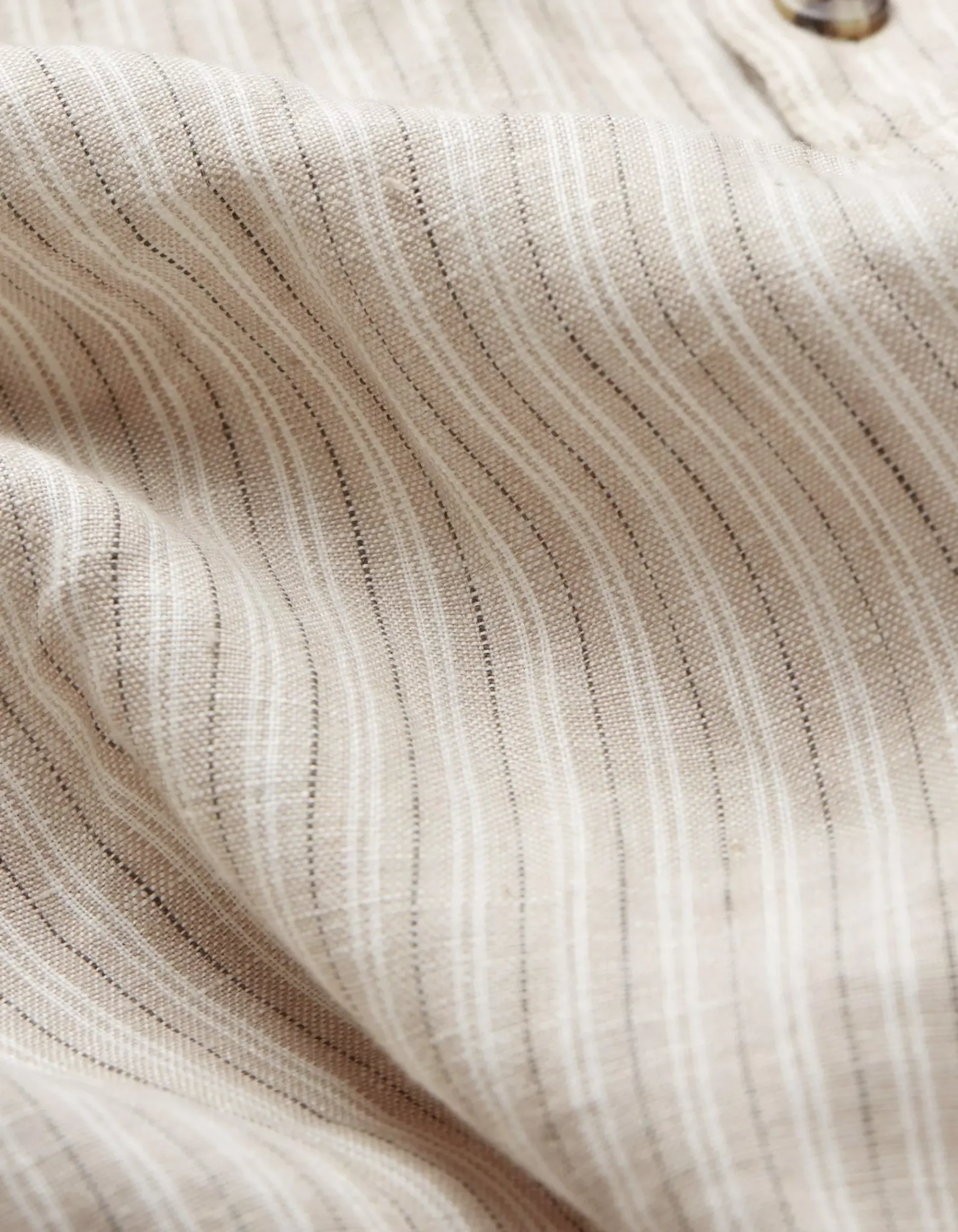 Stripe Pop Over Linen Shirt