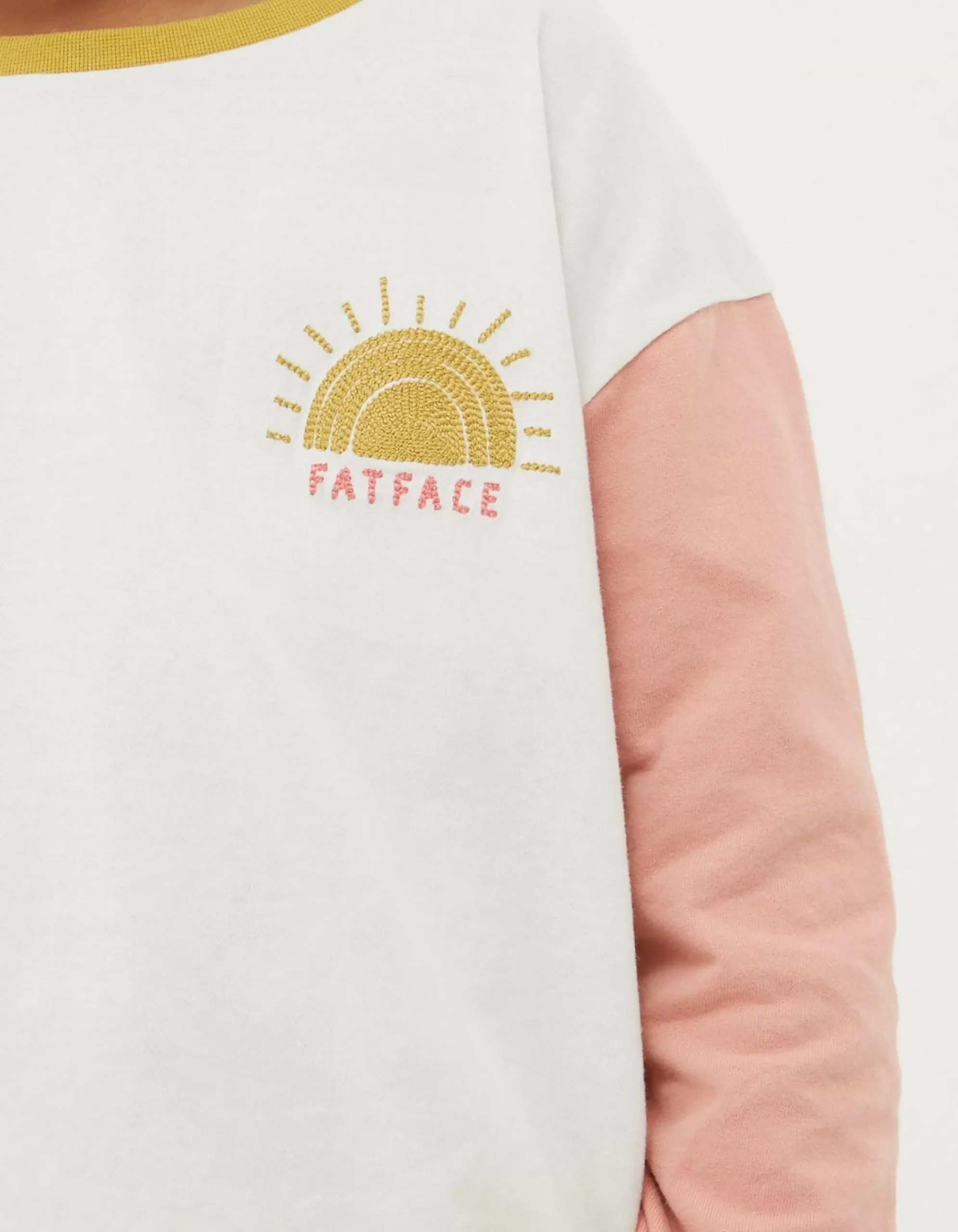 Sun Embroidered Long Sleeve T-Shirt