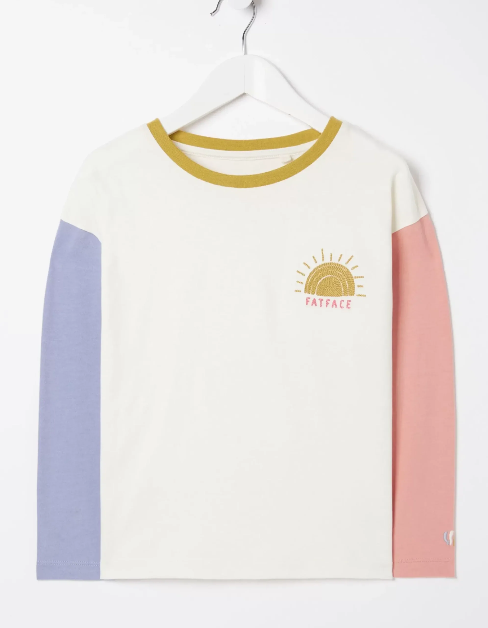 Sun Embroidered Long Sleeve T-Shirt
