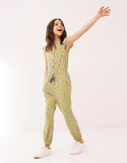 Sunflower Print Jumpsuit