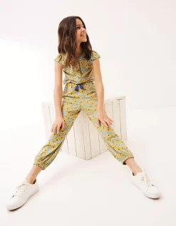 Sunflower Print Jumpsuit
