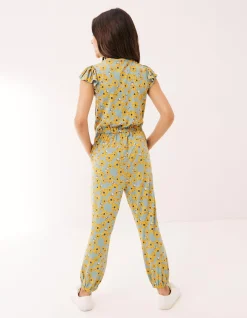 Sunflower Print Jumpsuit