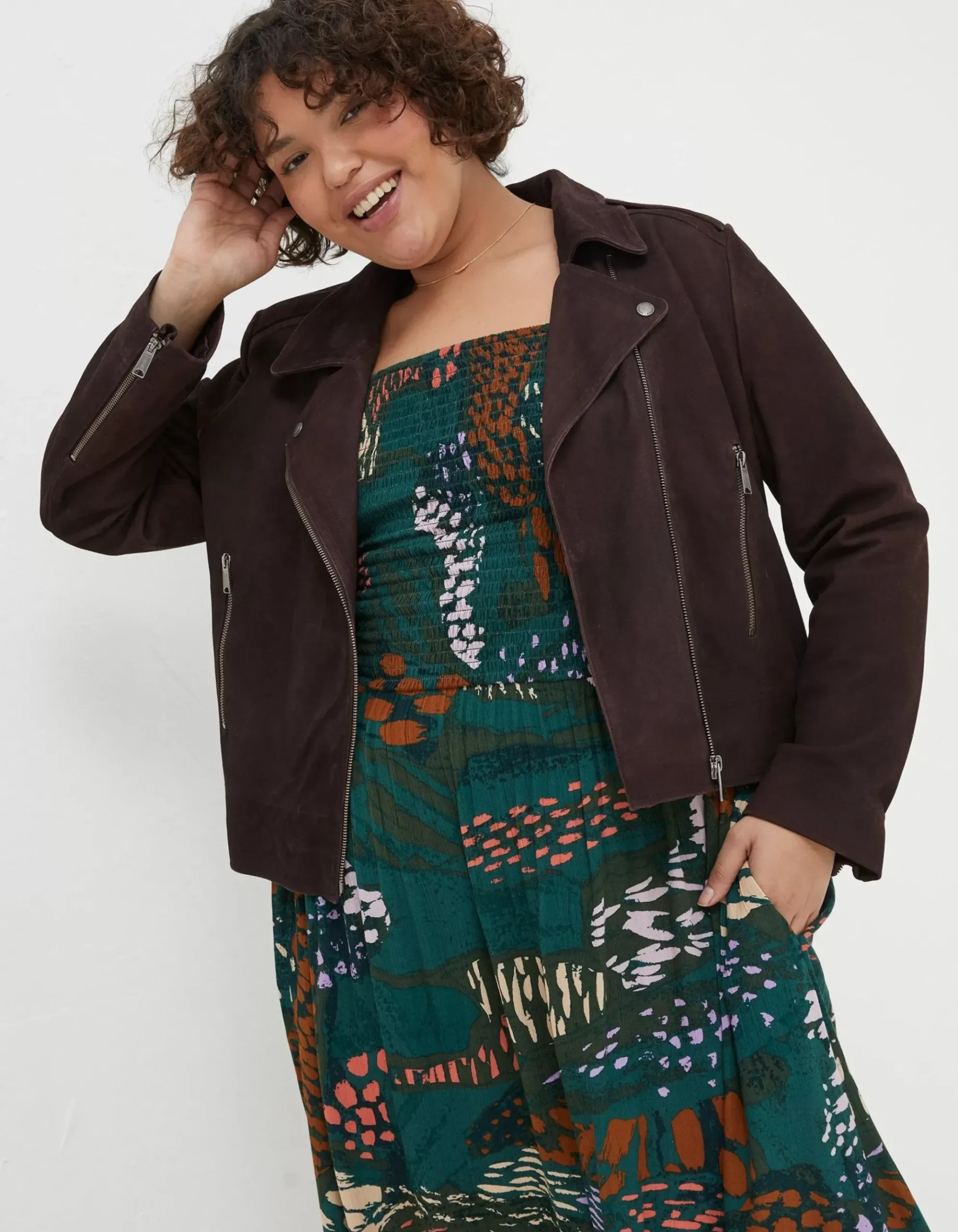 Suzie Suede Biker Jacket