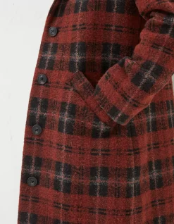 Tanya Wool Blend Check Coat