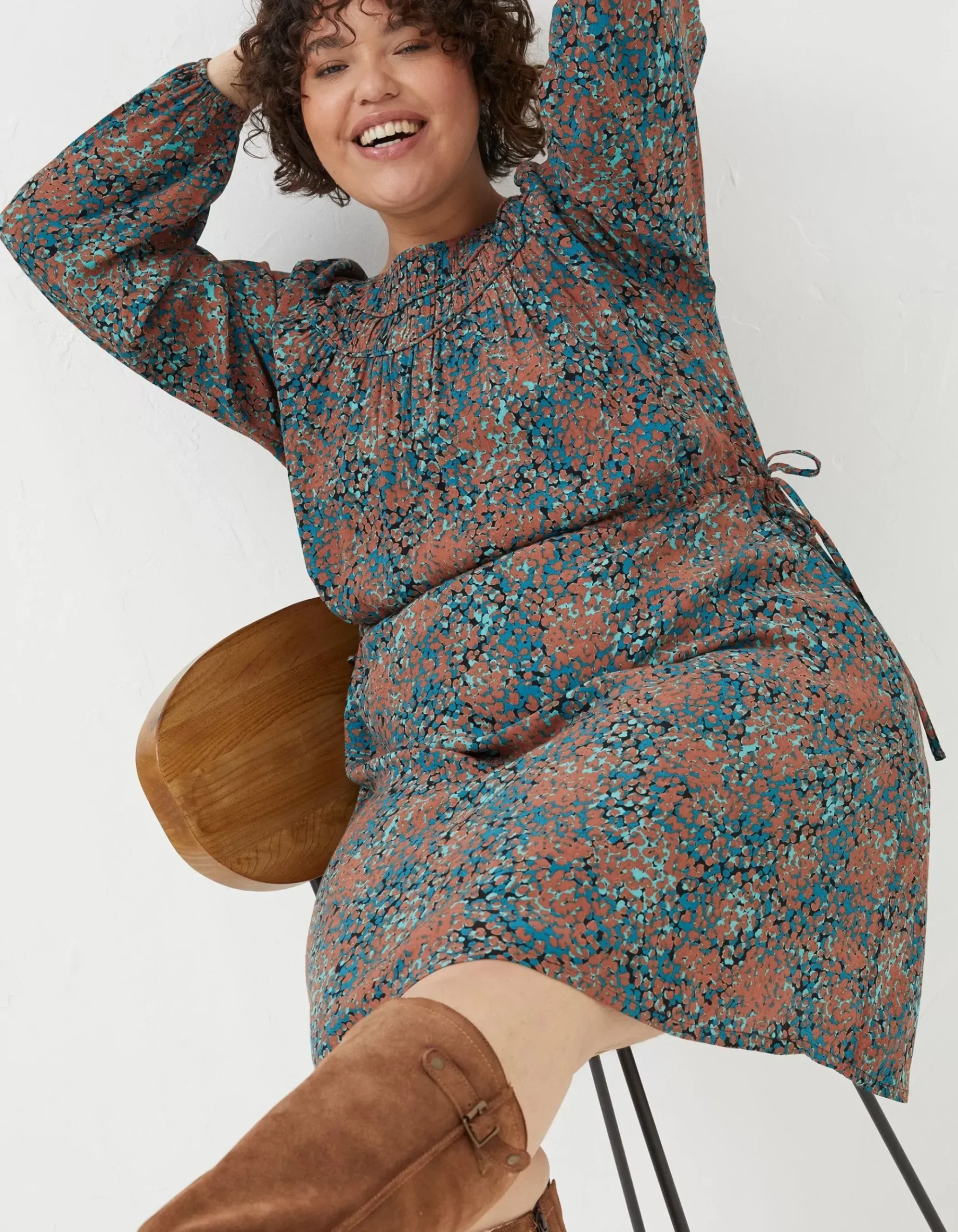 Taylor Textured Spot Dress
