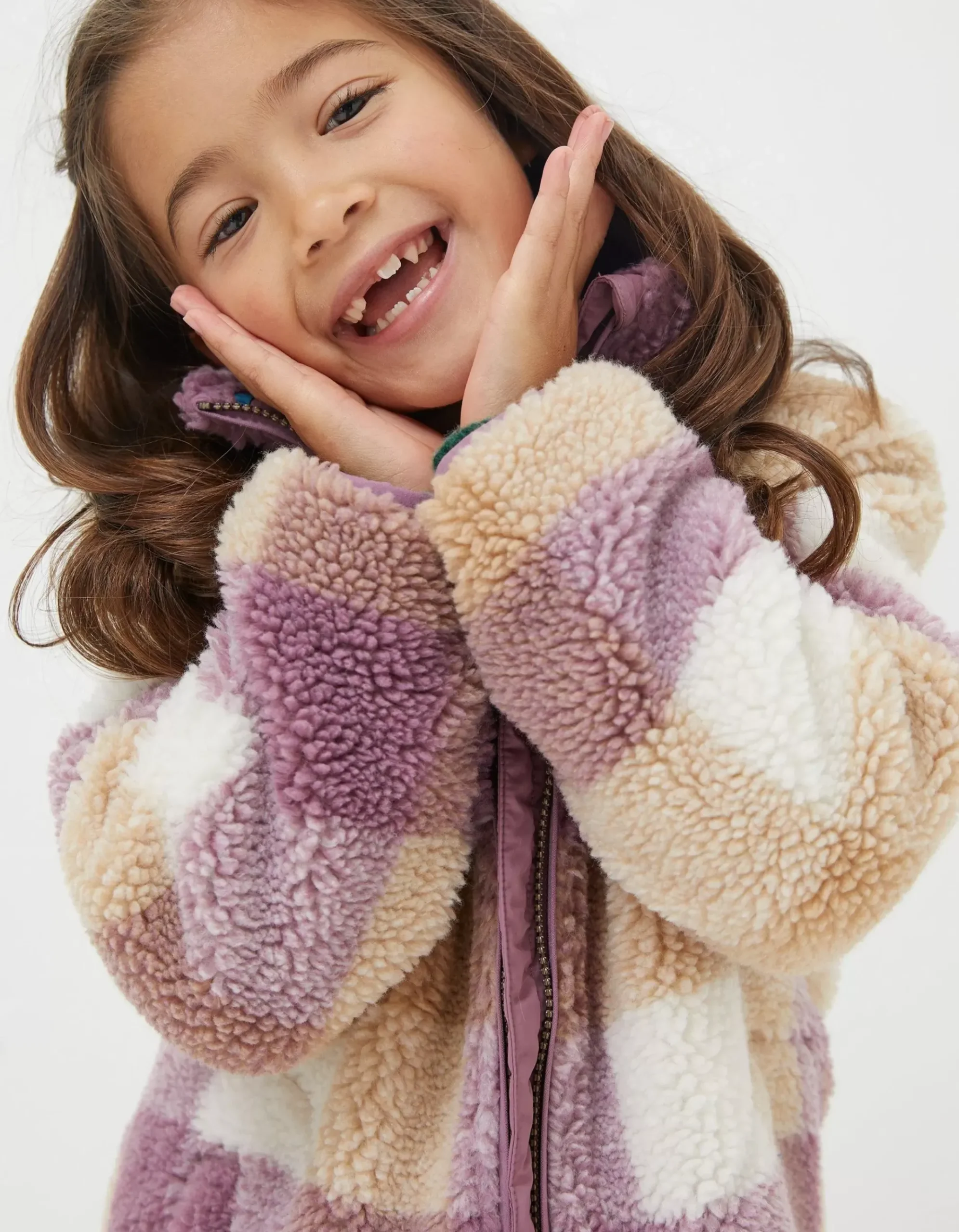 Teddy Check Coat