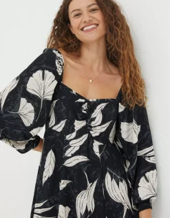 Tessa Twilight Leaves Midi Dress