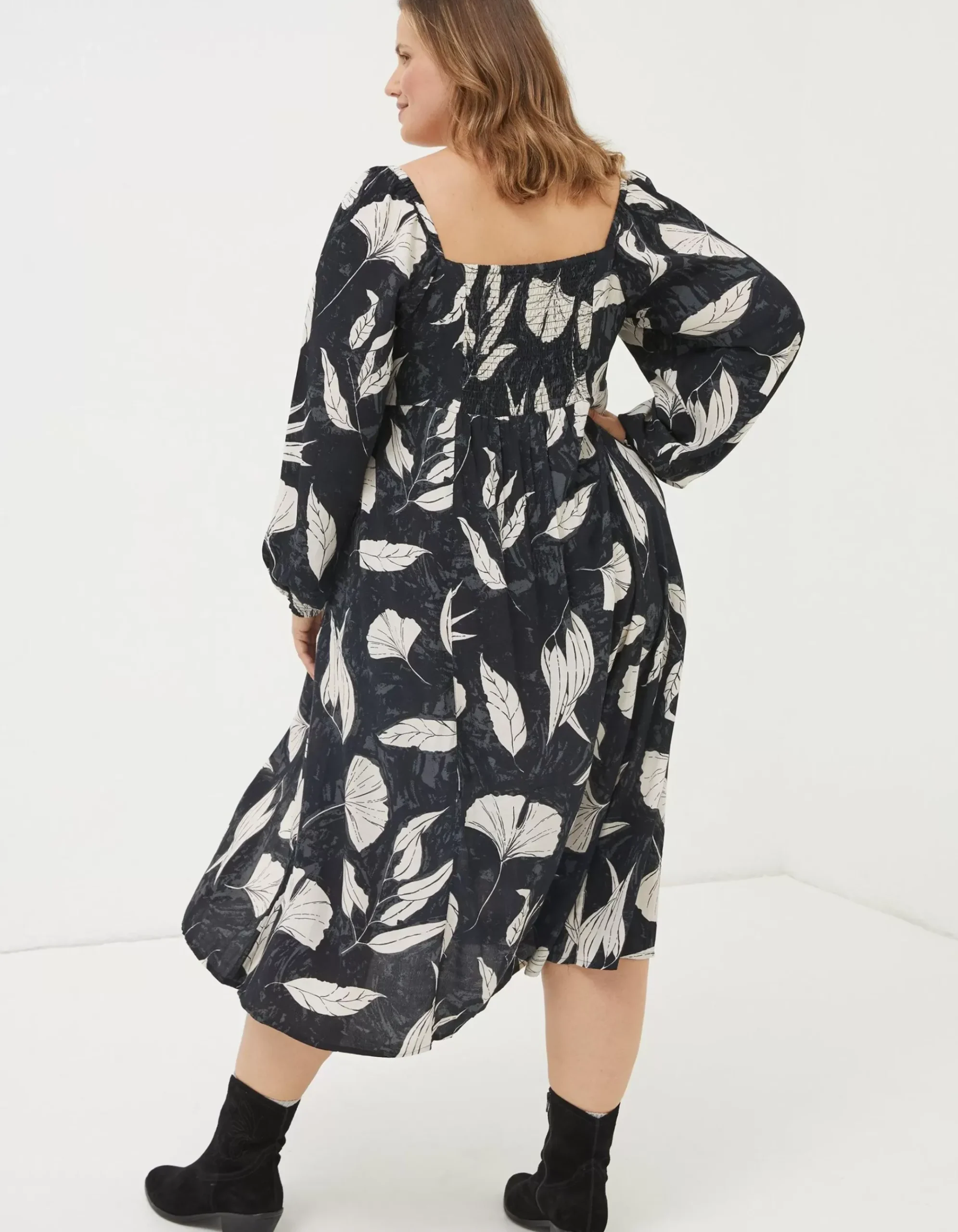 Tessa Twilight Leaves Midi Dress