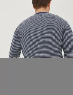 Textured Stripe Crew