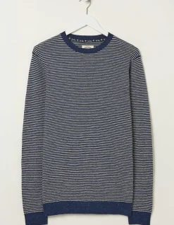 Textured Stripe Crew
