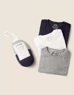 Three Pack Crew Neck T-Shirts