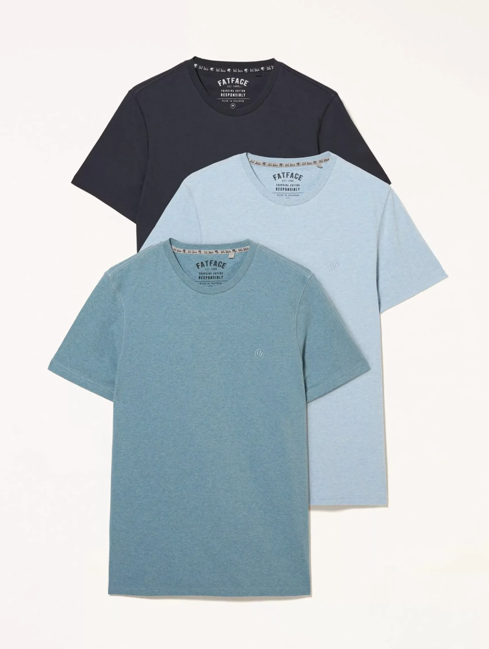 Three Pack Crew Neck T-Shirts