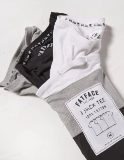 Three Pack Crew Neck T-Shirts