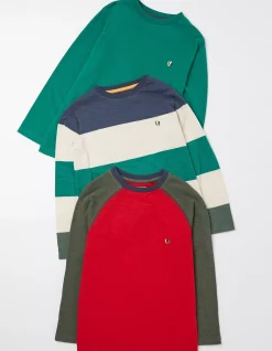 Three Pack Long Sleeve T-Shirts