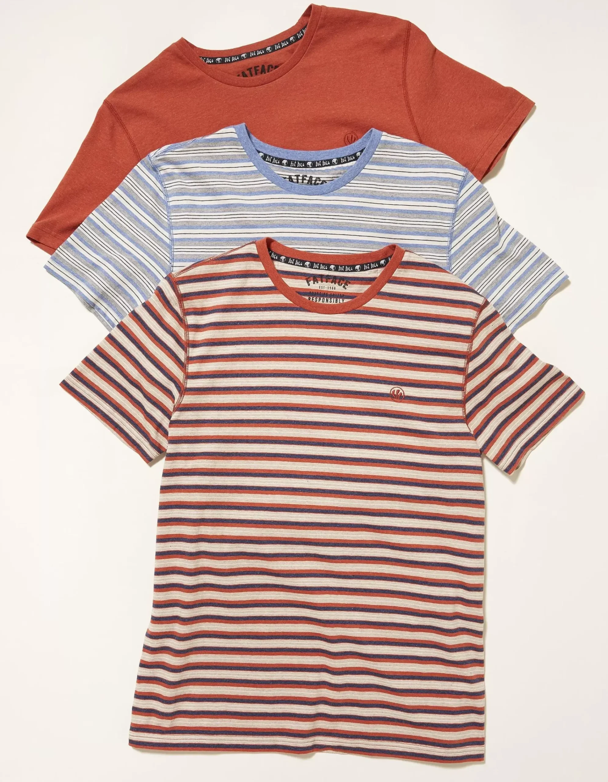 Three Pack Stripe T-Shirts