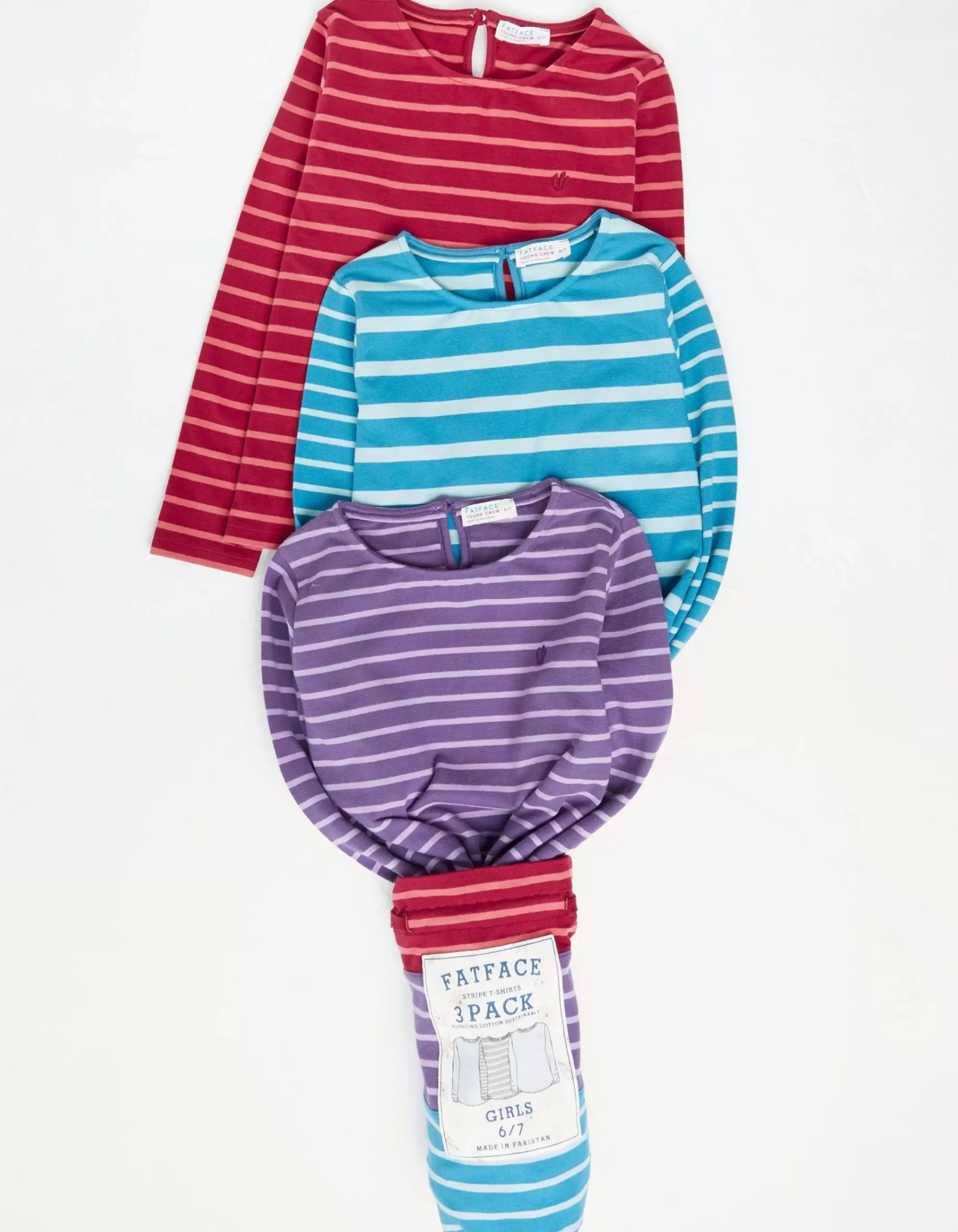 Three Pack Stripe T-Shirts