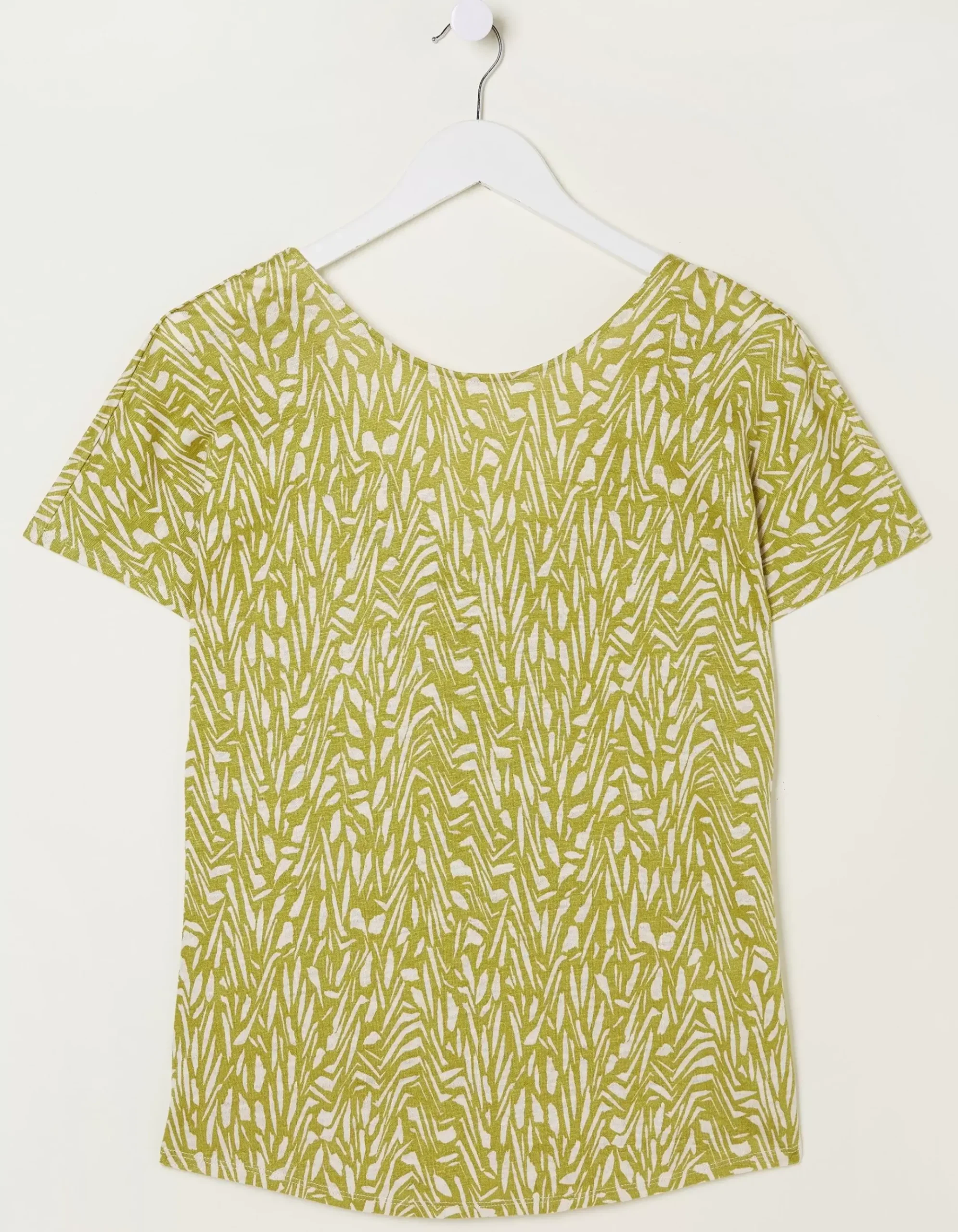 Tie Back Paint Linen T-Shirt