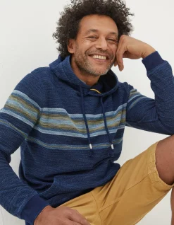 Trescowe Indigo Stripe Hoodie