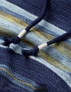 Trescowe Indigo Stripe Hoodie