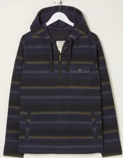 Trescowe Stripe Half Zip Hoodie