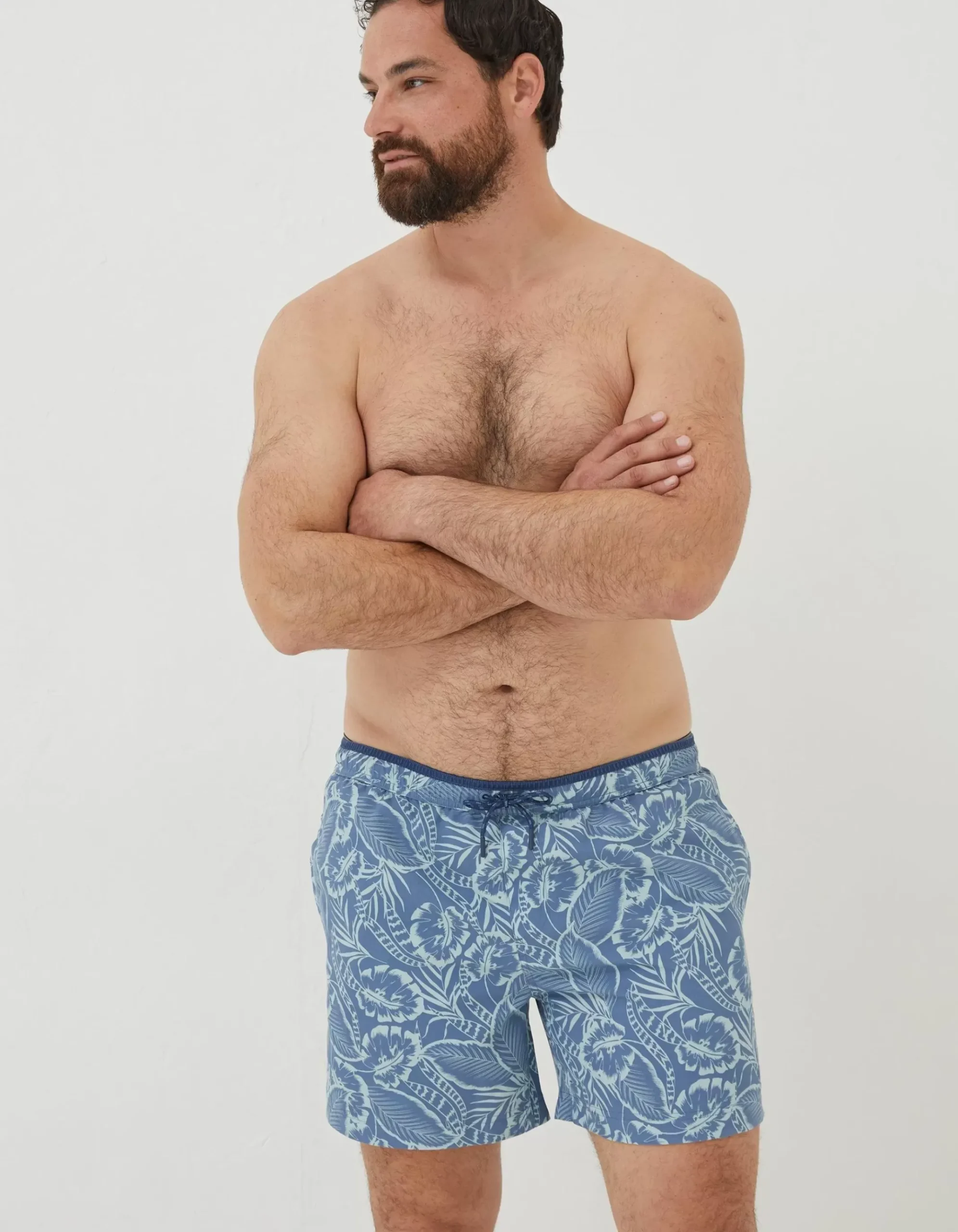 Trevose Palm Print Swim Shorts