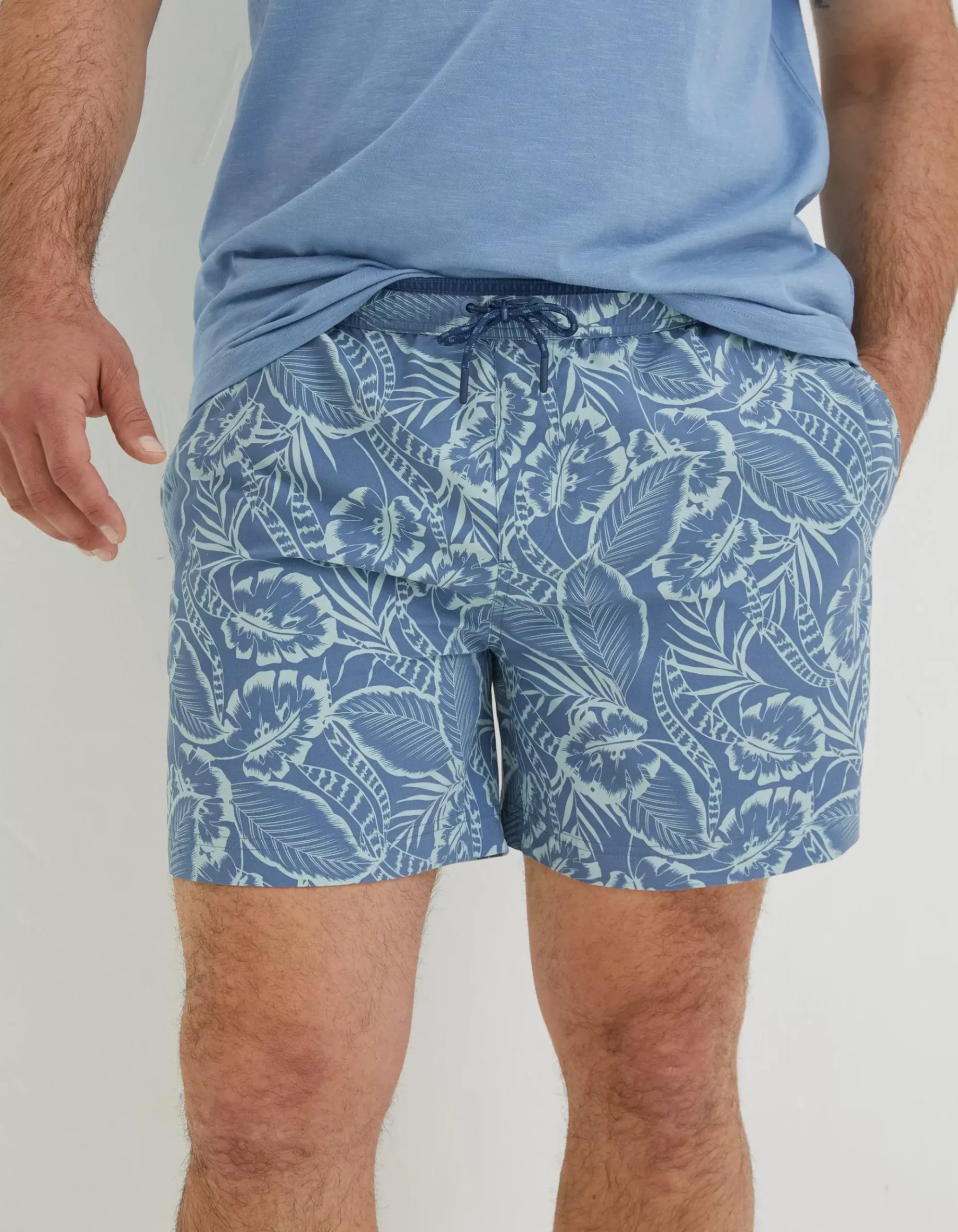 Trevose Palm Print Swim Shorts