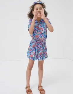 Tropical Print Flippy Shorts