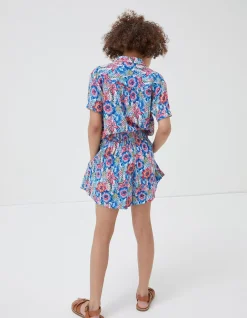 Tropical Print Flippy Shorts