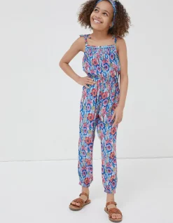 Tropical Print Jumpsuit