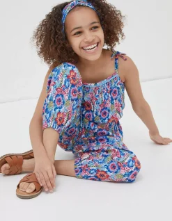 Tropical Print Jumpsuit