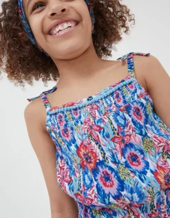 Tropical Print Jumpsuit